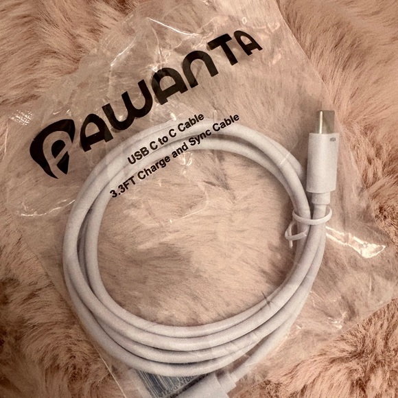 White USB-C Cable - Picture 3 of 3